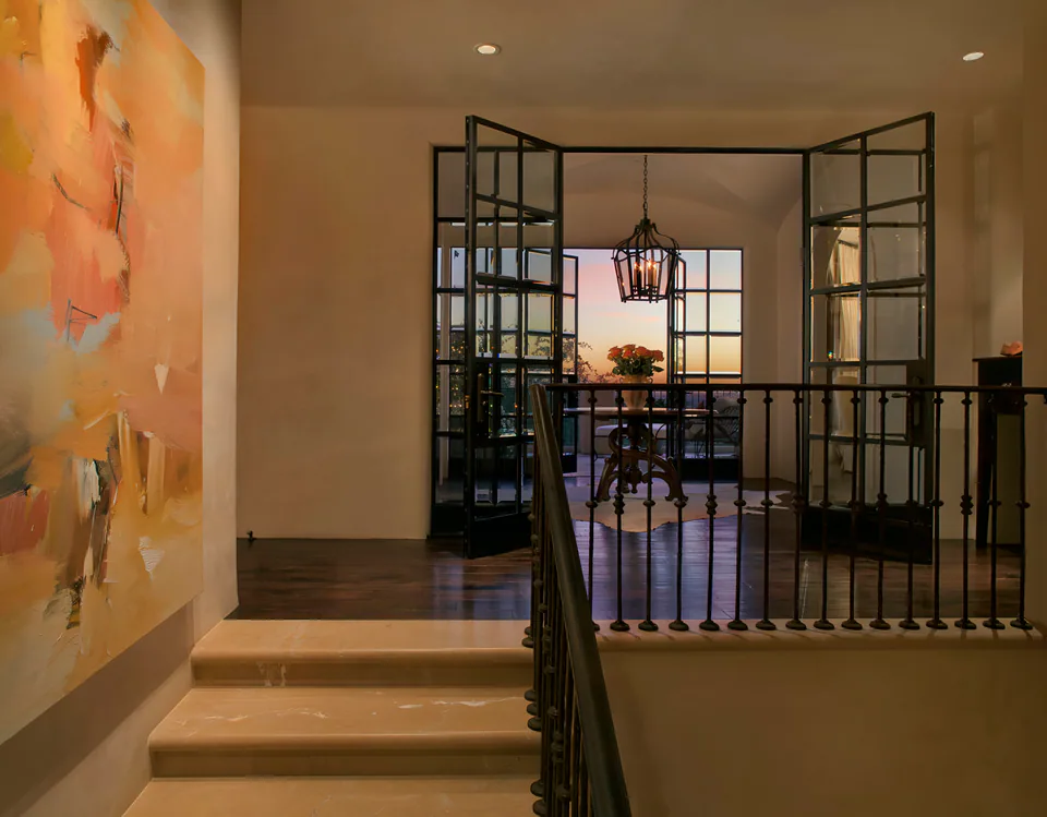 Hallway at Biltmore Residence, Phoenix, Arizona, interior design by Paul Lauren Designs