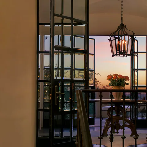 Detail of the hallway at Biltmore Residence, Phoenix, Arizona, interior design by Paul Lauren Designs