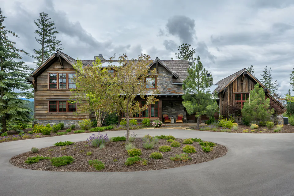 Exterior at CDA Lakehouse, Coeur d'Alene, Idaho, interior design by Paul Lauren Designs