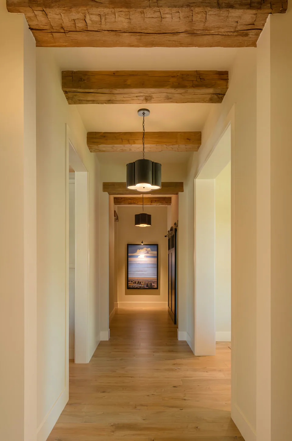 Gallery hallway at Desert Classic, Scottsdale, Arizona, interior design by Paul Lauren Designs