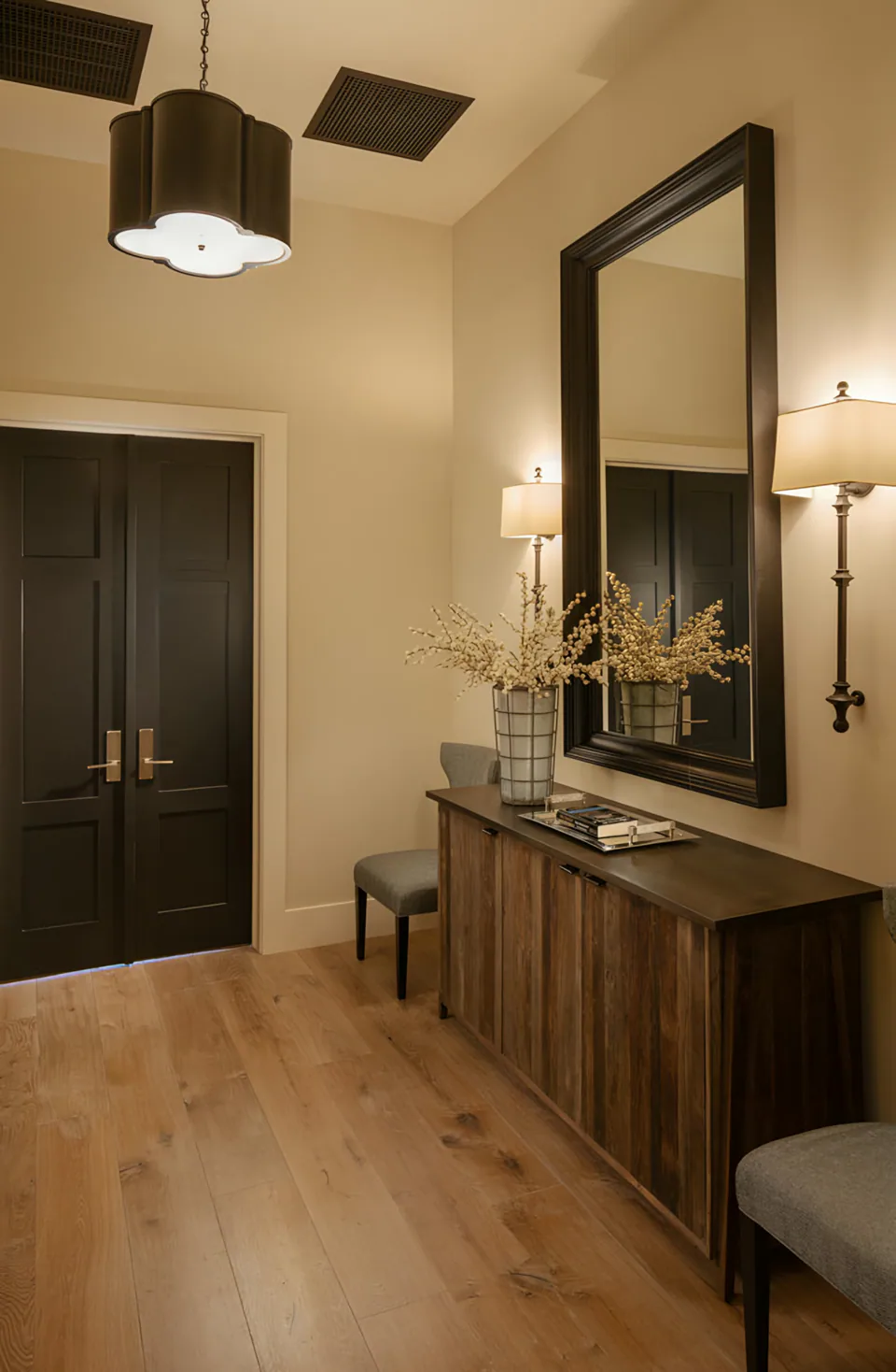 Hallway at Desert Classic, Scottsdale, Arizona, interior design by Paul Lauren Designs