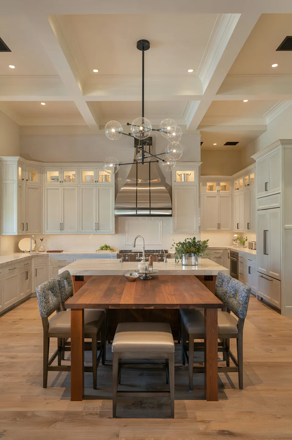 Kitchen at Desert Classic, Scottsdale, Arizona, interior design by Paul Lauren Designs