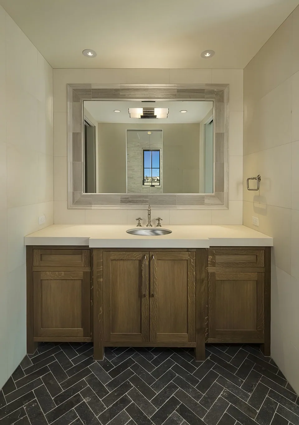 Bathroom at Silverleaf Spec, North Scottsdale, Arizona, interior design by Paul Lauren Designs