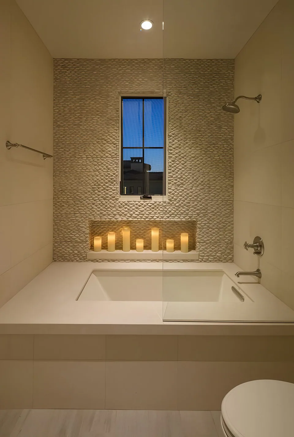 Bathroom at Silverleaf Spec, North Scottsdale, Arizona, interior design by Paul Lauren Designs