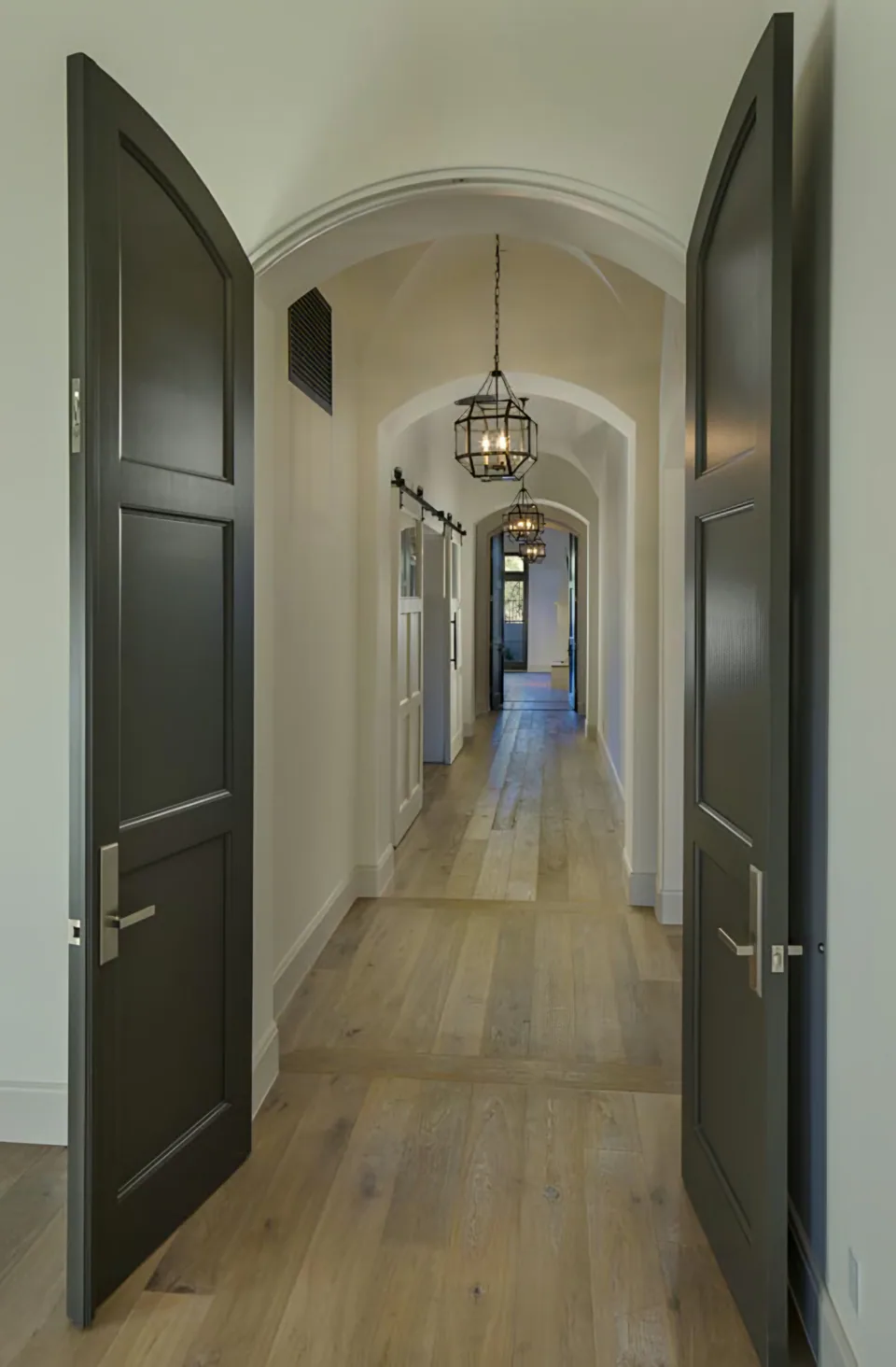 Hallway at Silverleaf Spec, North Scottsdale, Arizona, interior design by Paul Lauren Designs