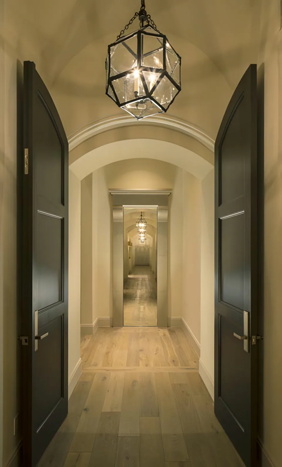 Hallway at Silverleaf Spec, North Scottsdale, Arizona, interior design by Paul Lauren Designs