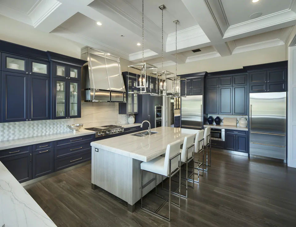 Kitchen at Silverleaf Transitional, North Scottsdale, Arizona, interior design by Paul Lauren Designs