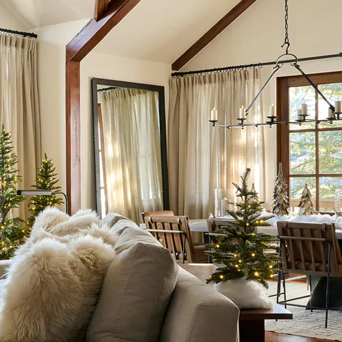 Detail of the great room at Sun Valley Renovation, Sun Valley, Idaho, interior design by Paul Lauren Designs
