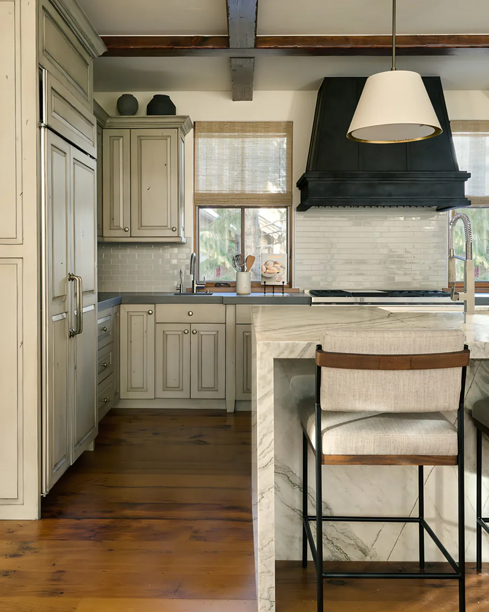 Kitchen at Sun Valley Renovation, Sun Valley, Idaho, interior design by Paul Lauren Designs