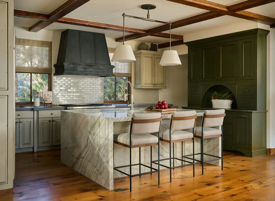 Kitchen at Sun Valley Renovation, Sun Valley, Idaho, interior design by Paul Lauren Designs