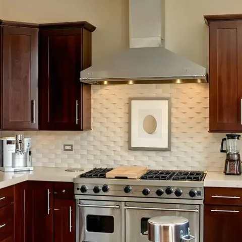 Detail of the kitchen at West Loop Chicago, Chicago, Illinois, interior design by Paul Lauren Designs