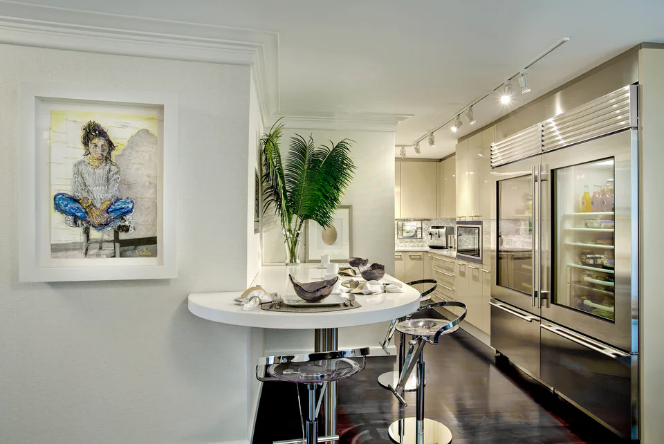 Kitchen at Wilmette Residence, Wilmette, Illinois, interior design by Paul Lauren Designs