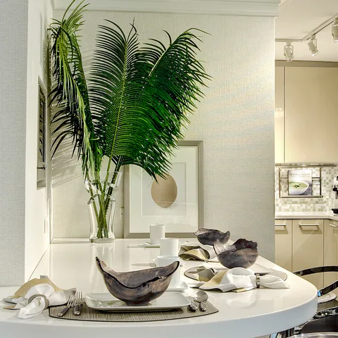 Detail of the kitchen at Wilmette Residence, Wilmette, Illinois, interior design by Paul Lauren Designs